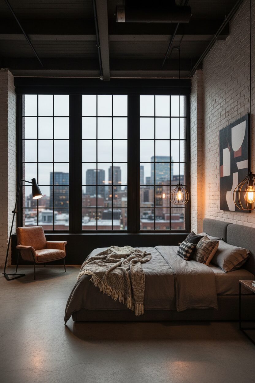 Big Windows with Black Frames