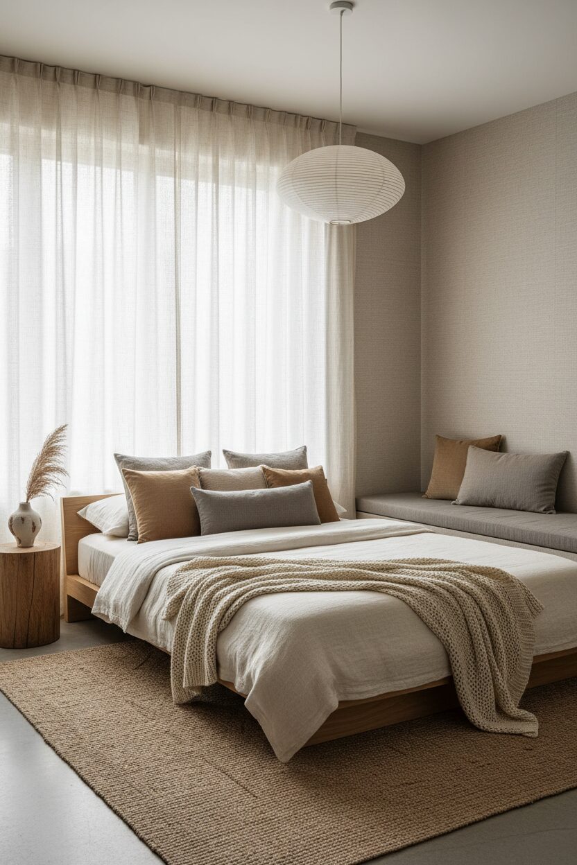 Textured Linen and Soft Fabrics