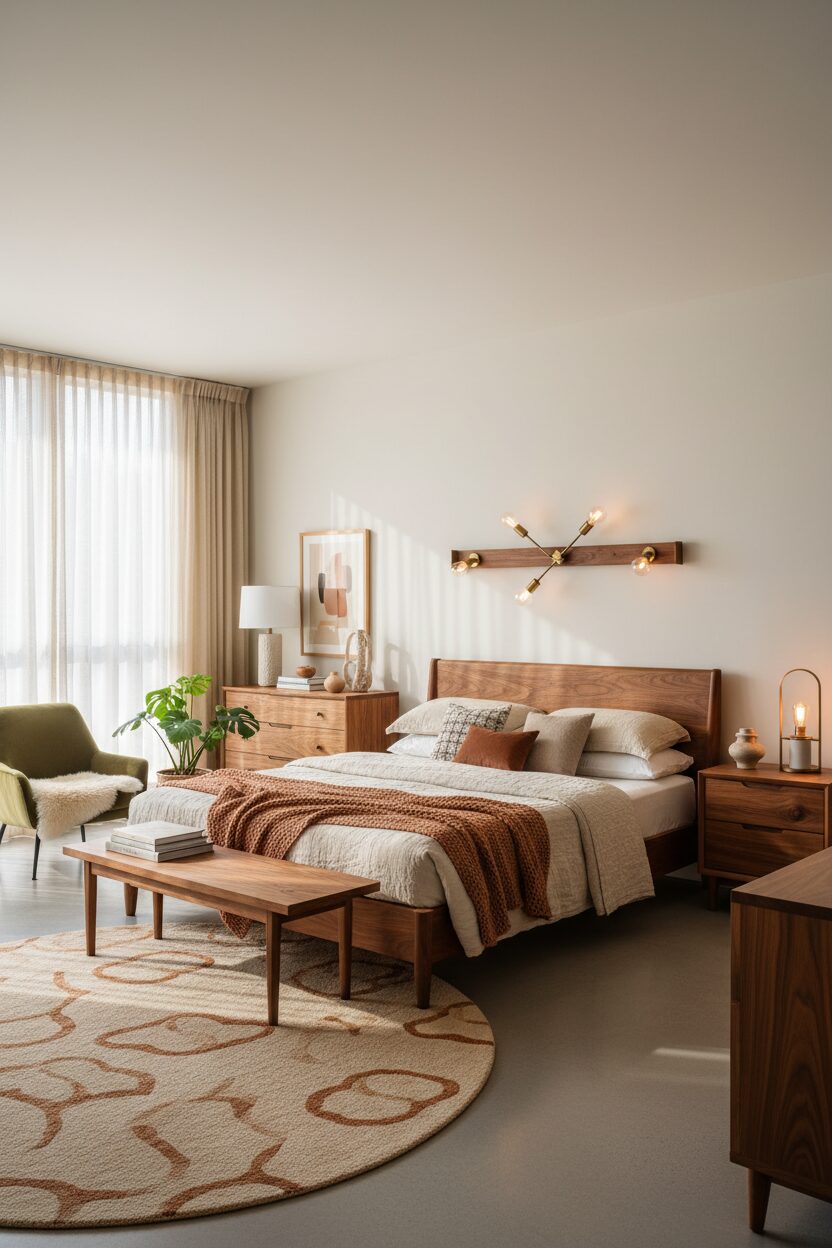 Warm Walnut Wood Furniture