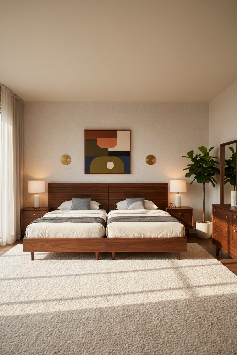 Rich Walnut Bed Frames