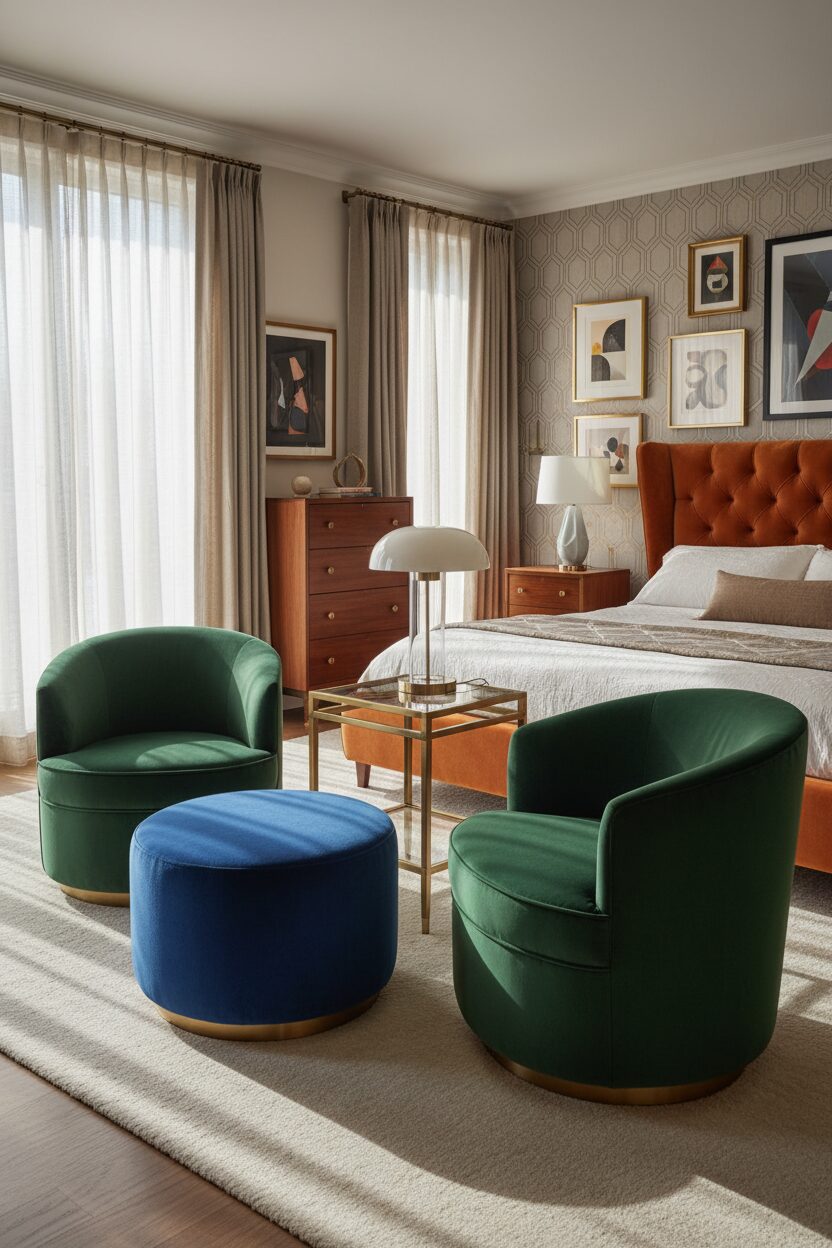 Velvet Accent Seating