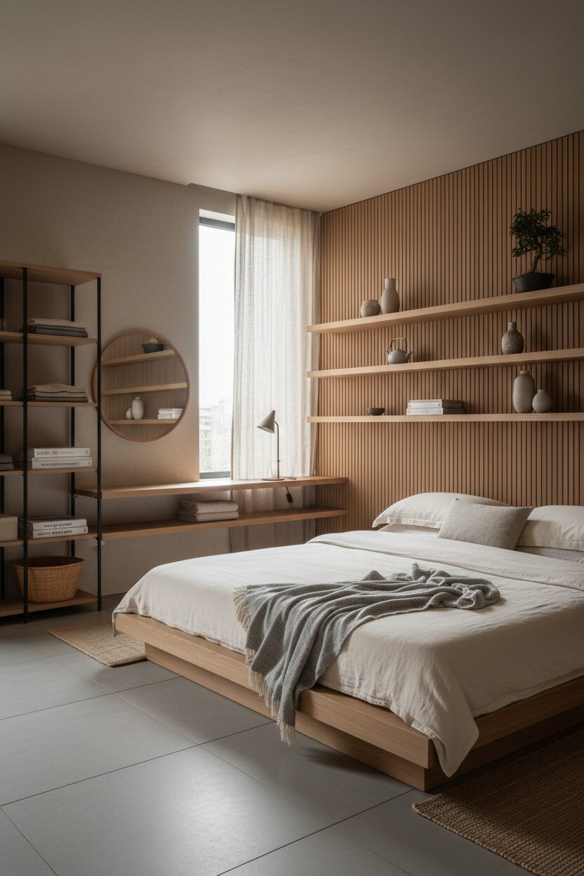 6. Functional Minimalist Shelves