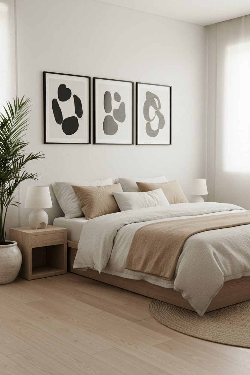 6. Hang Simple Black and White Art