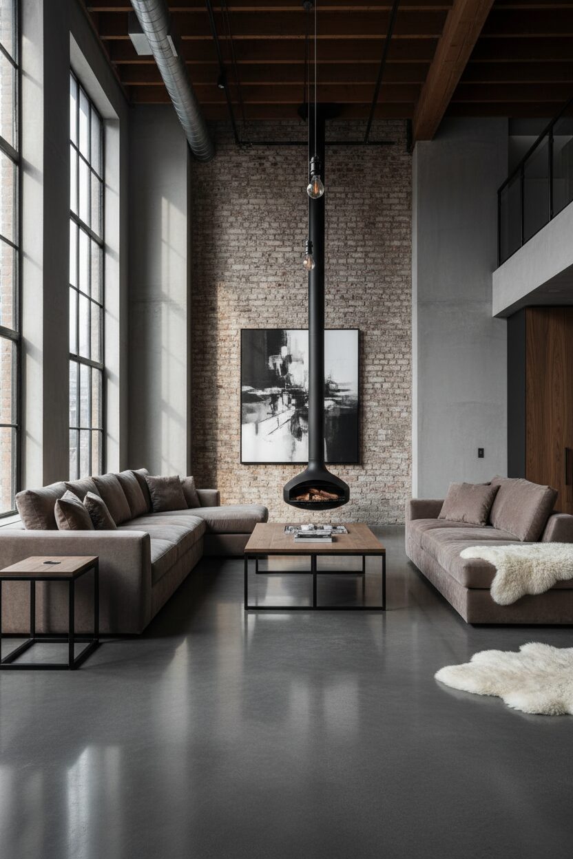 Polished Grey Concrete Floors