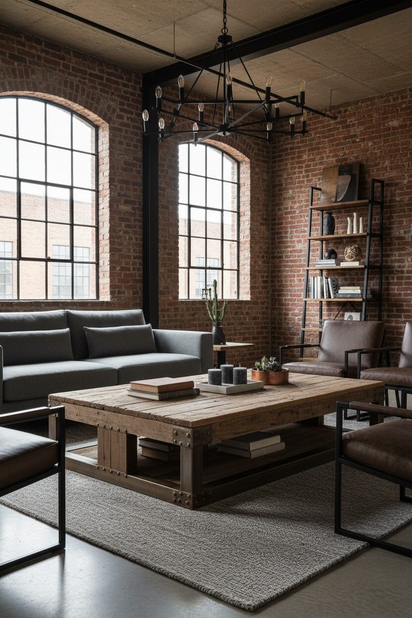 Rustic Reclaimed Wood Coffee Table