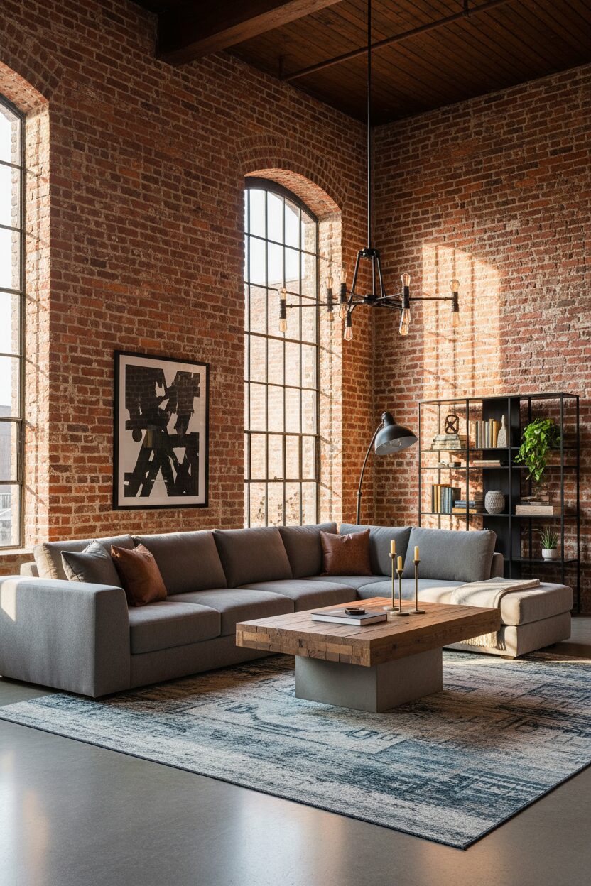 Exposed Red Brick Walls