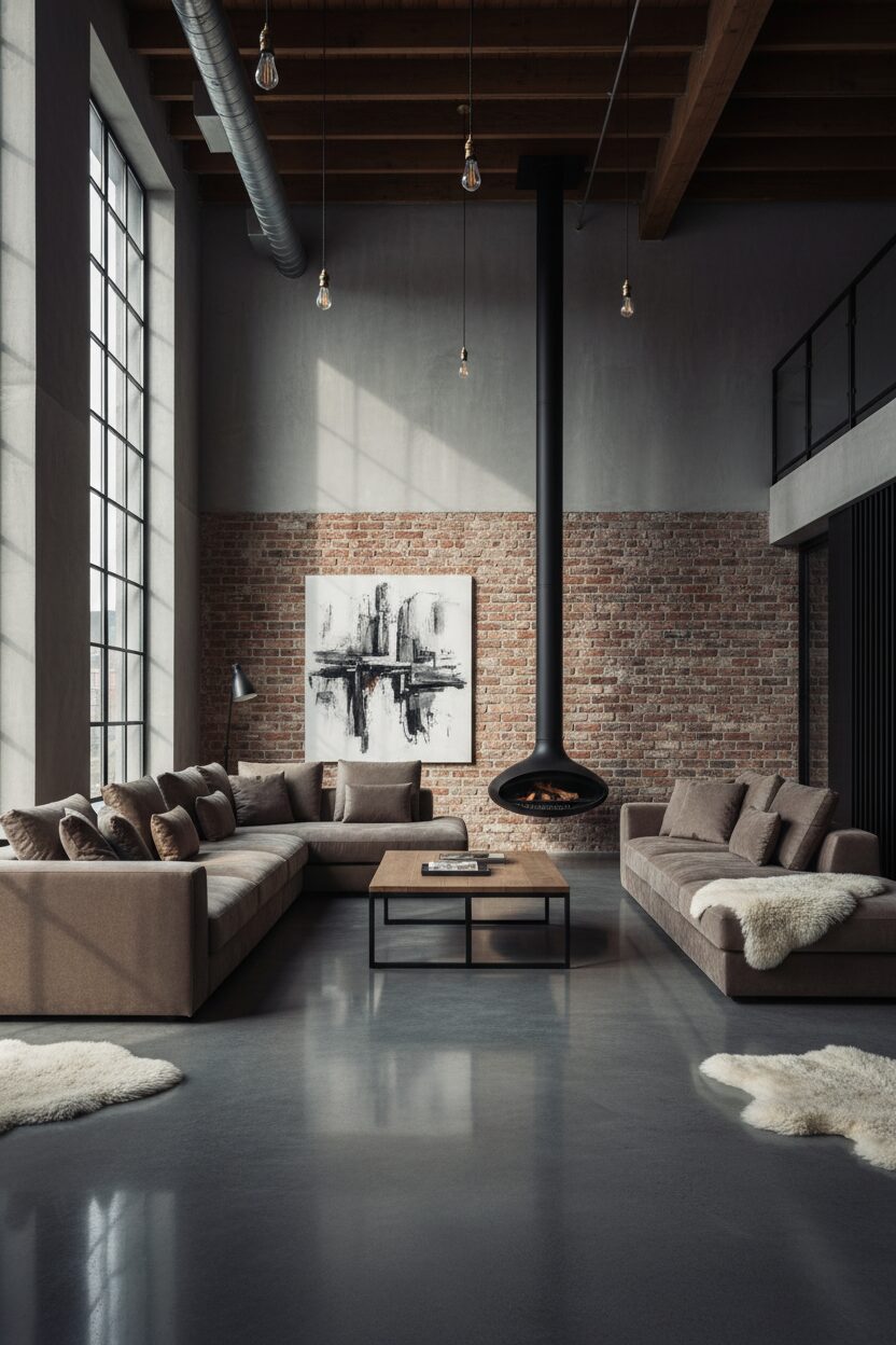 Polished Grey Concrete Floors