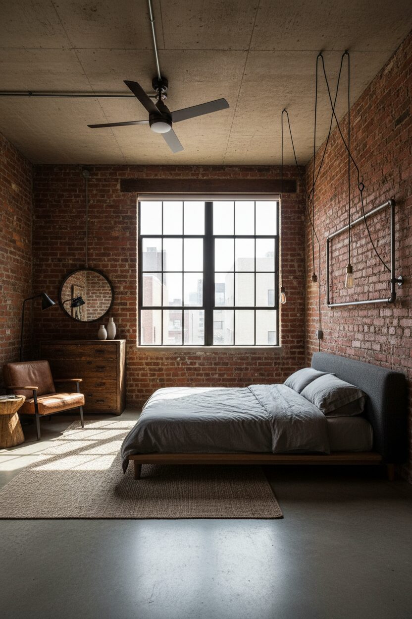 Exposed Red Brick Walls