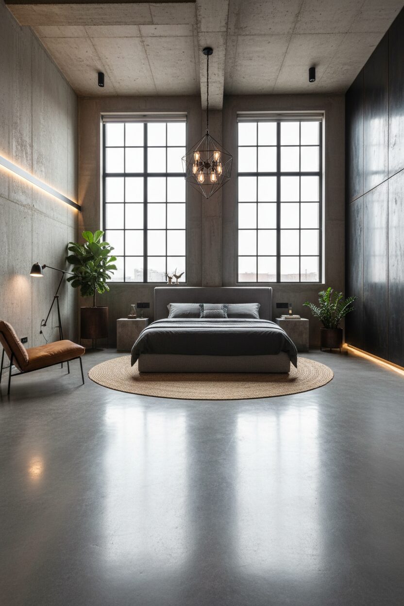 Polished Grey Concrete Floors