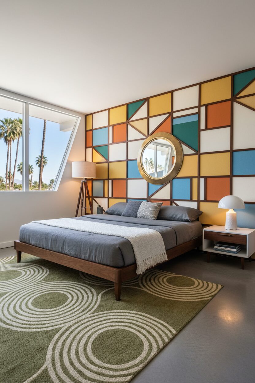 Add a Bright Geometric Wall