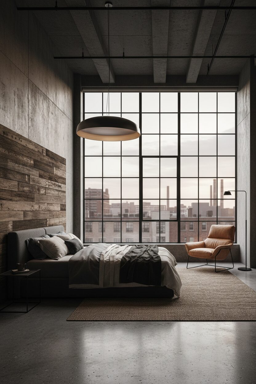 Large Windows with Black Frames