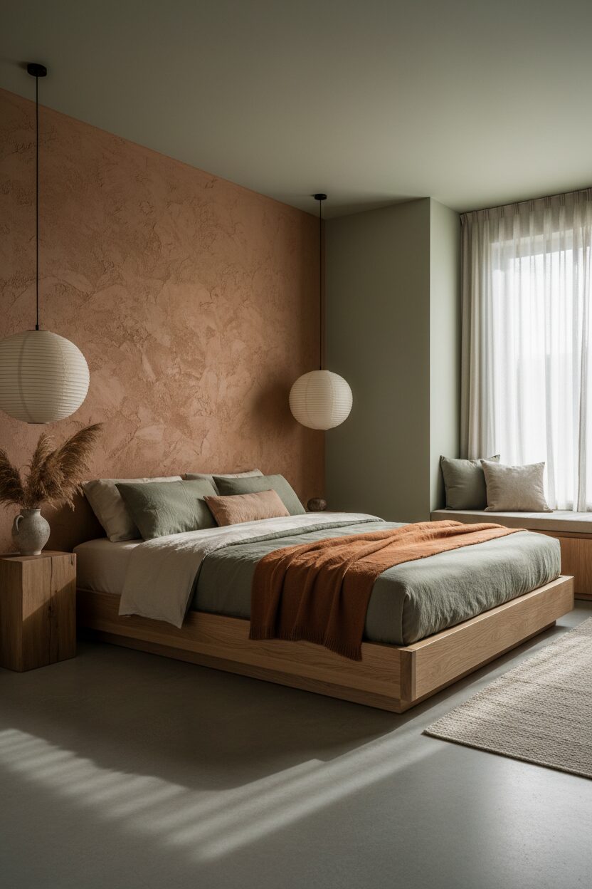 Muted Green and Earthy Clay Tones