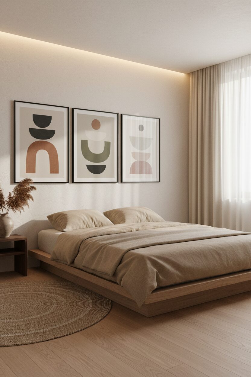 Minimalist Art with Thin Black Frames