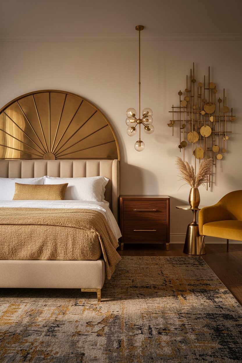 Shining Brass and Gold Accents