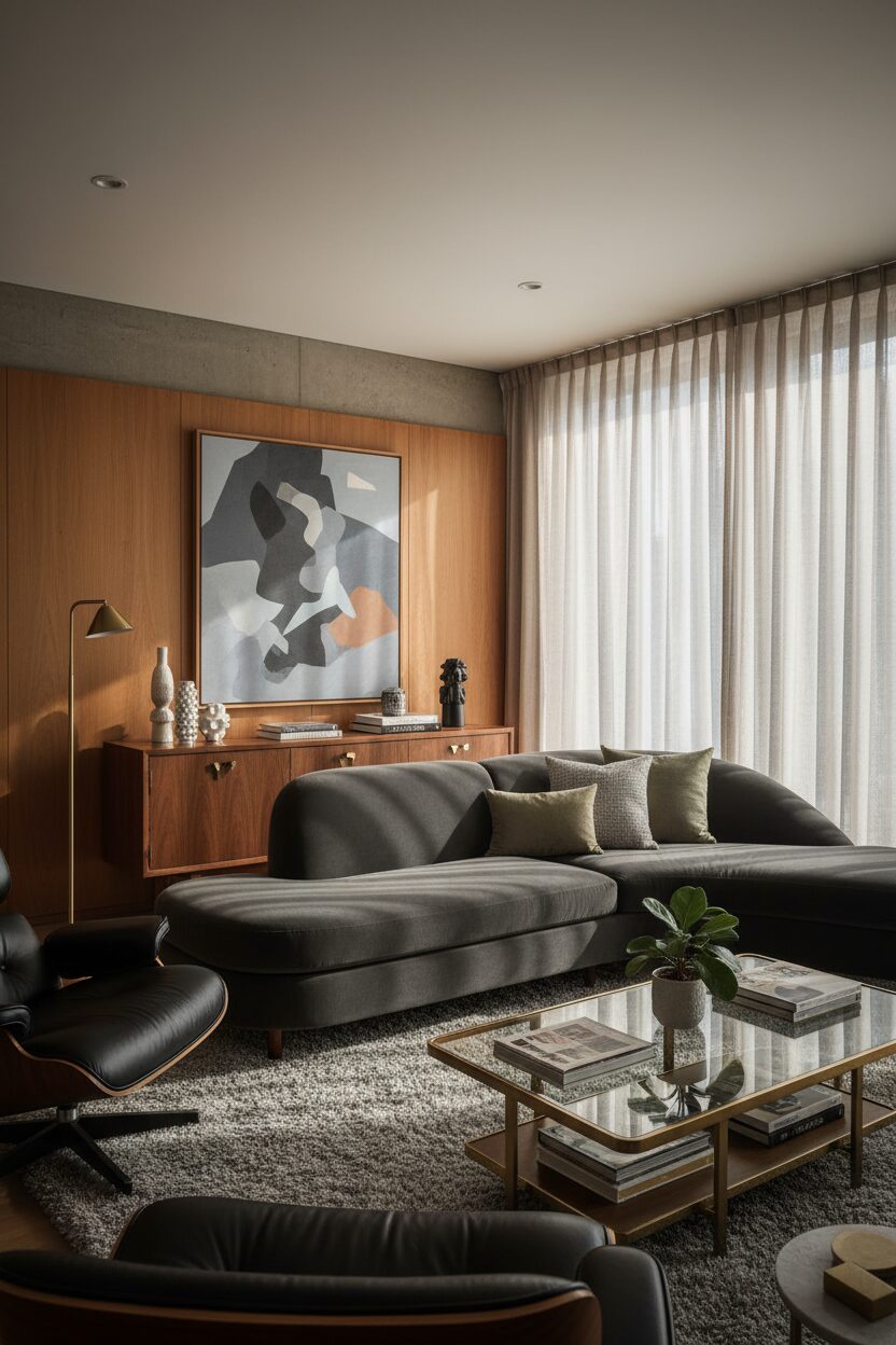 Deep Charcoal Velvet for a Soft Feel