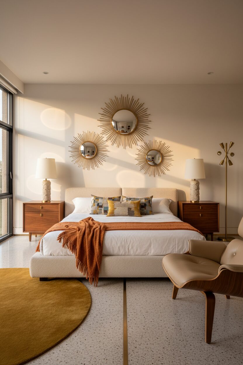 Shiny Sunburst Mirrors