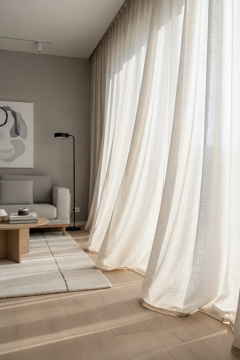Flowing Linen Curtains
