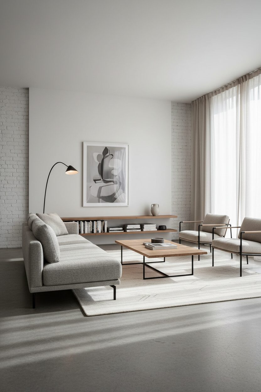 Black Metal Legs and Minimalist Lines