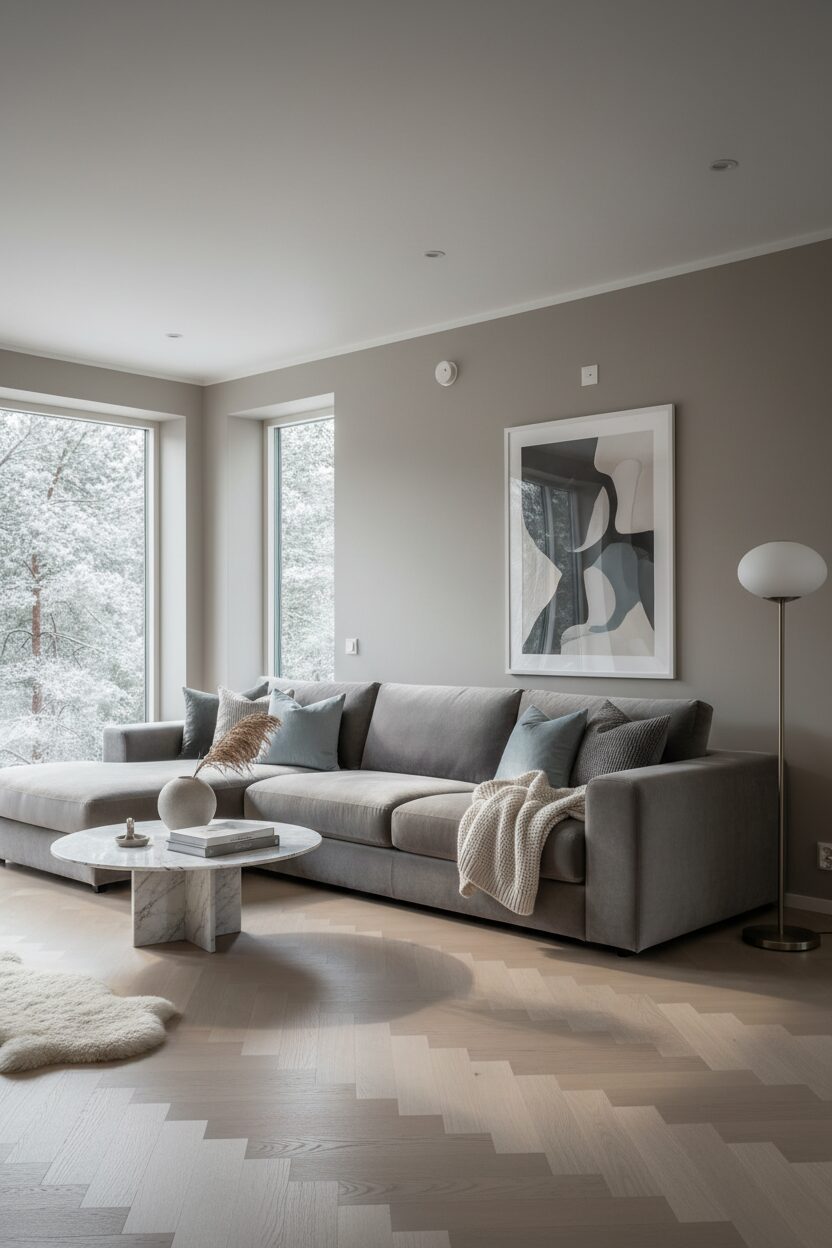 Smooth Grey Velvet for a Soft Touch