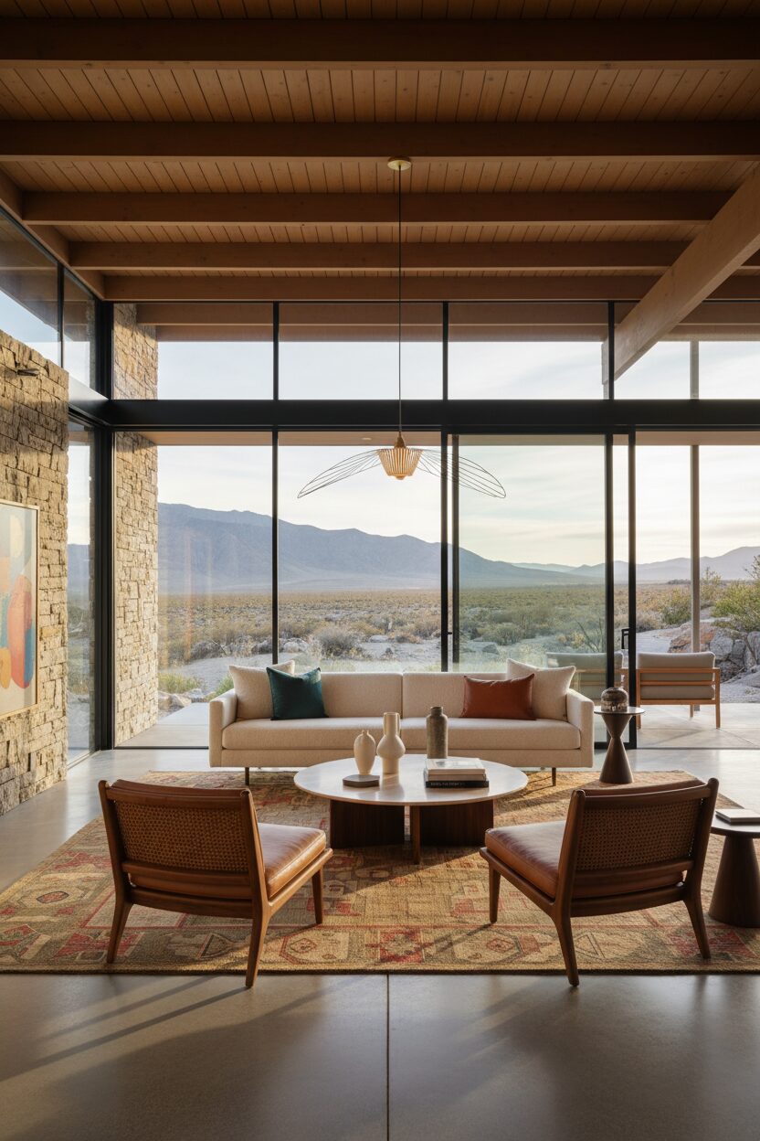 Low Furniture and Wide Open Spaces