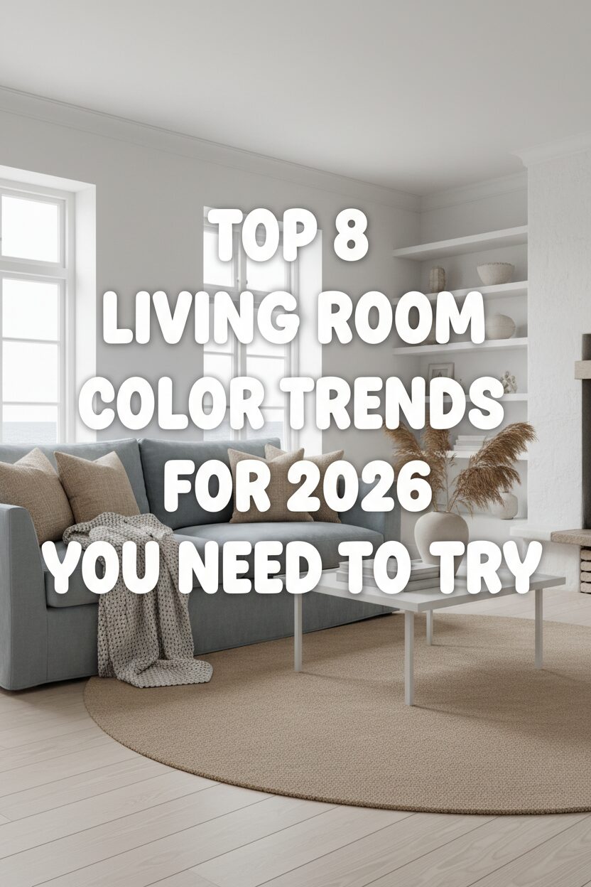 Top 8 Living Room Color Trends For 2026 You Need to Try
