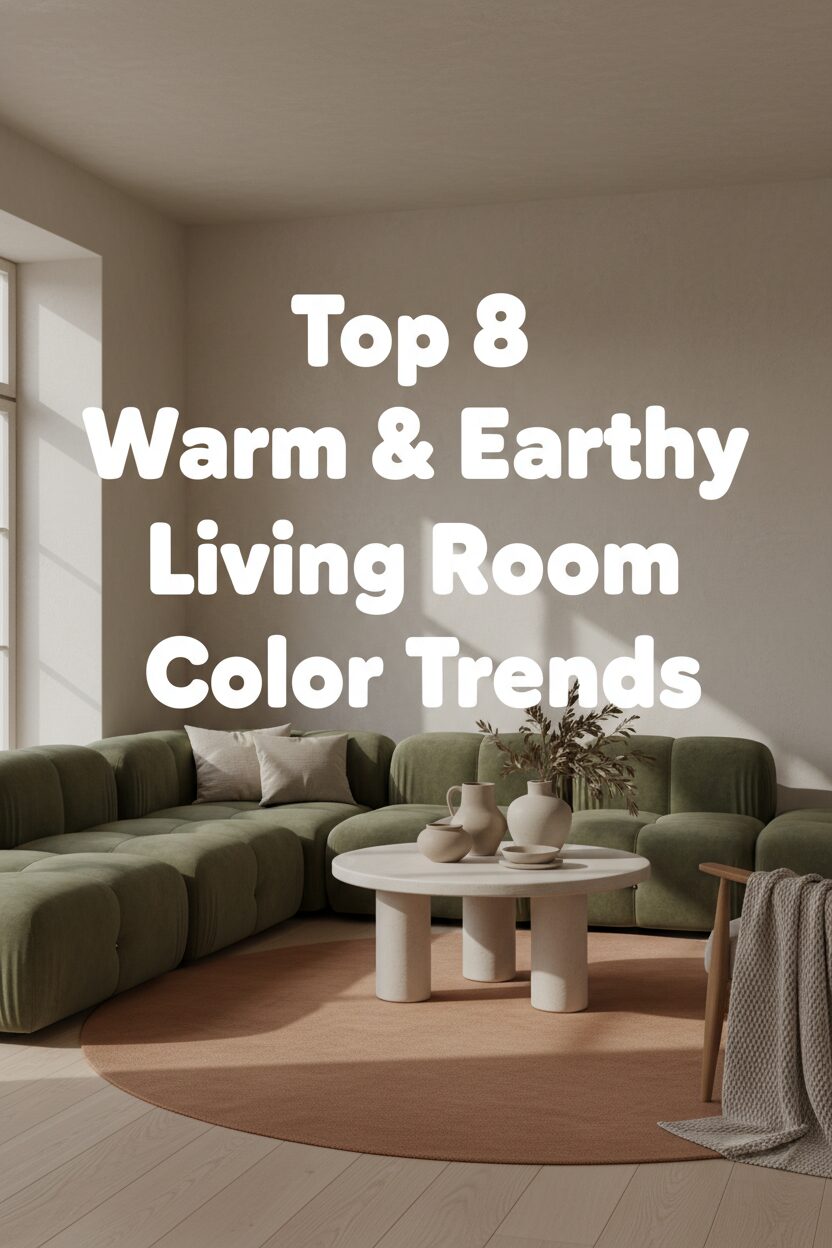 Top 8 Warm & Earthy Living Room Color Trends