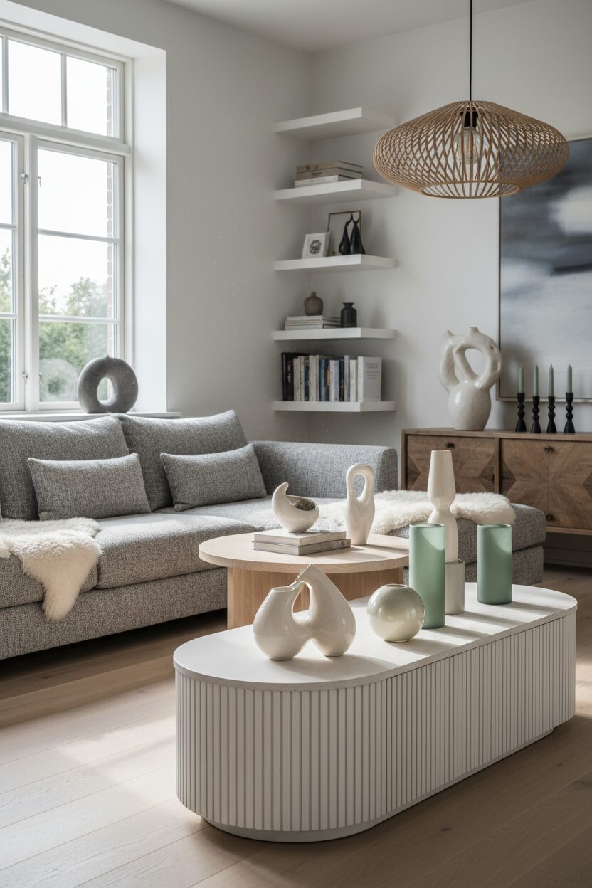Glossy Ceramic and Matte Glass Accessories