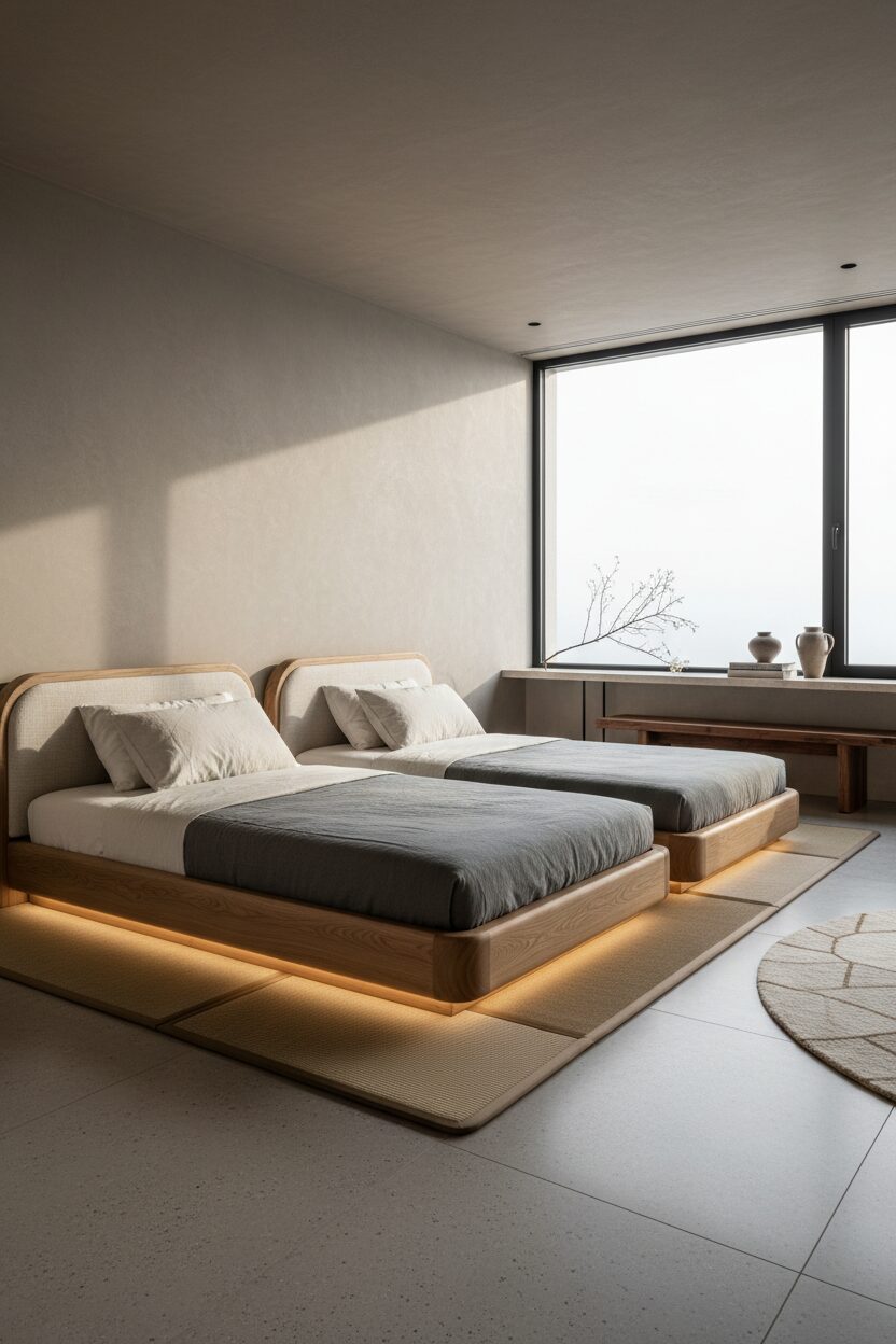 Sculptural Platform Beds and Low Profile Silhouettes