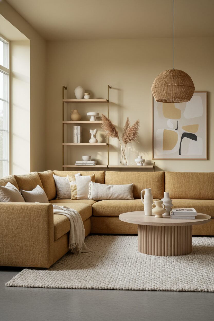 Pale Mustard Yellow for Optimistic Energy