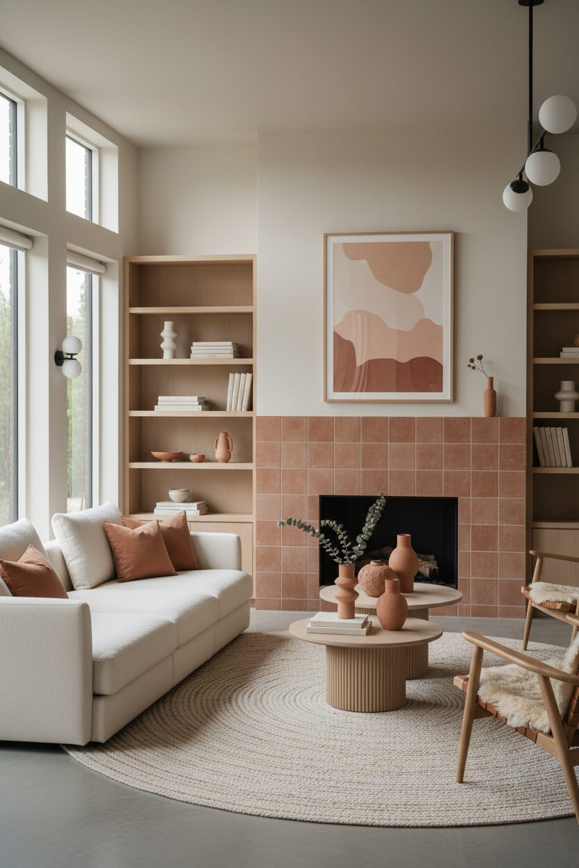 Muted Terracotta Accents